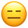 Emoji de cara sem expressão