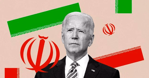 Arte de Biden com elementos iranianos